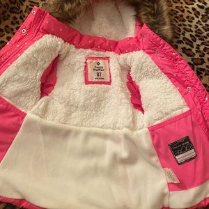 Never Worn! 2T Pink with Silver Stars WinterJacket